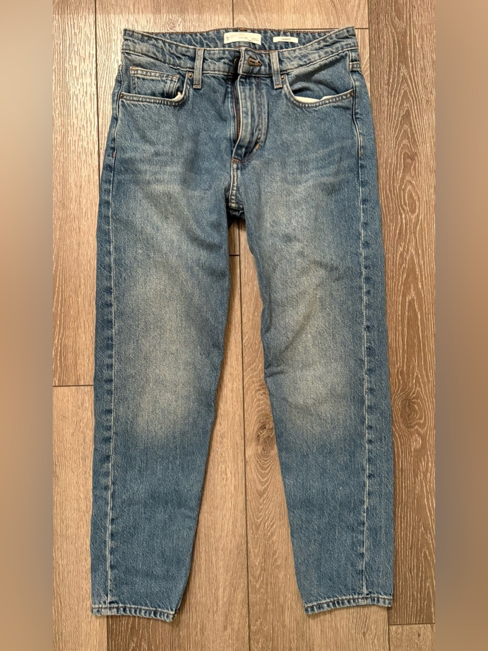 Mango Man Sammy Carrot Fit Cropped Jeans Men’s Size 38x30 Blue Denim